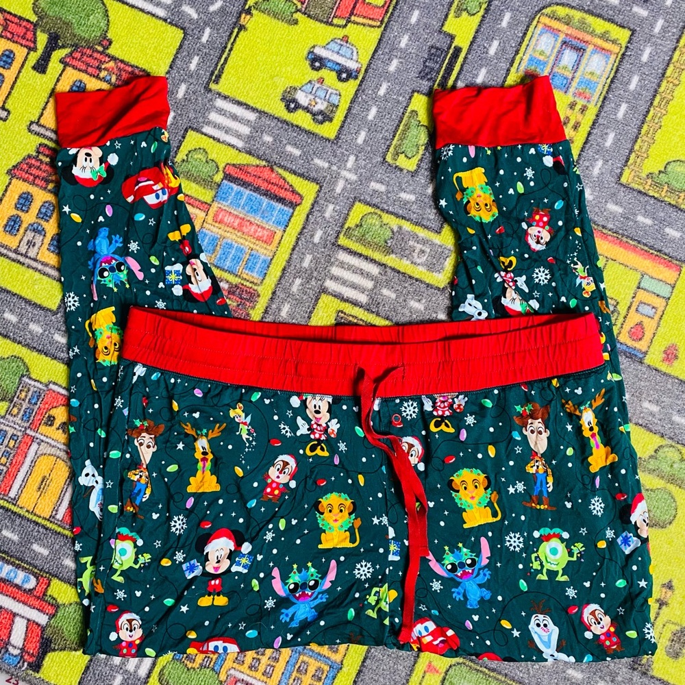 Hard to find Little Sleepies Festive Character Pajama Bottoms - Red and Green